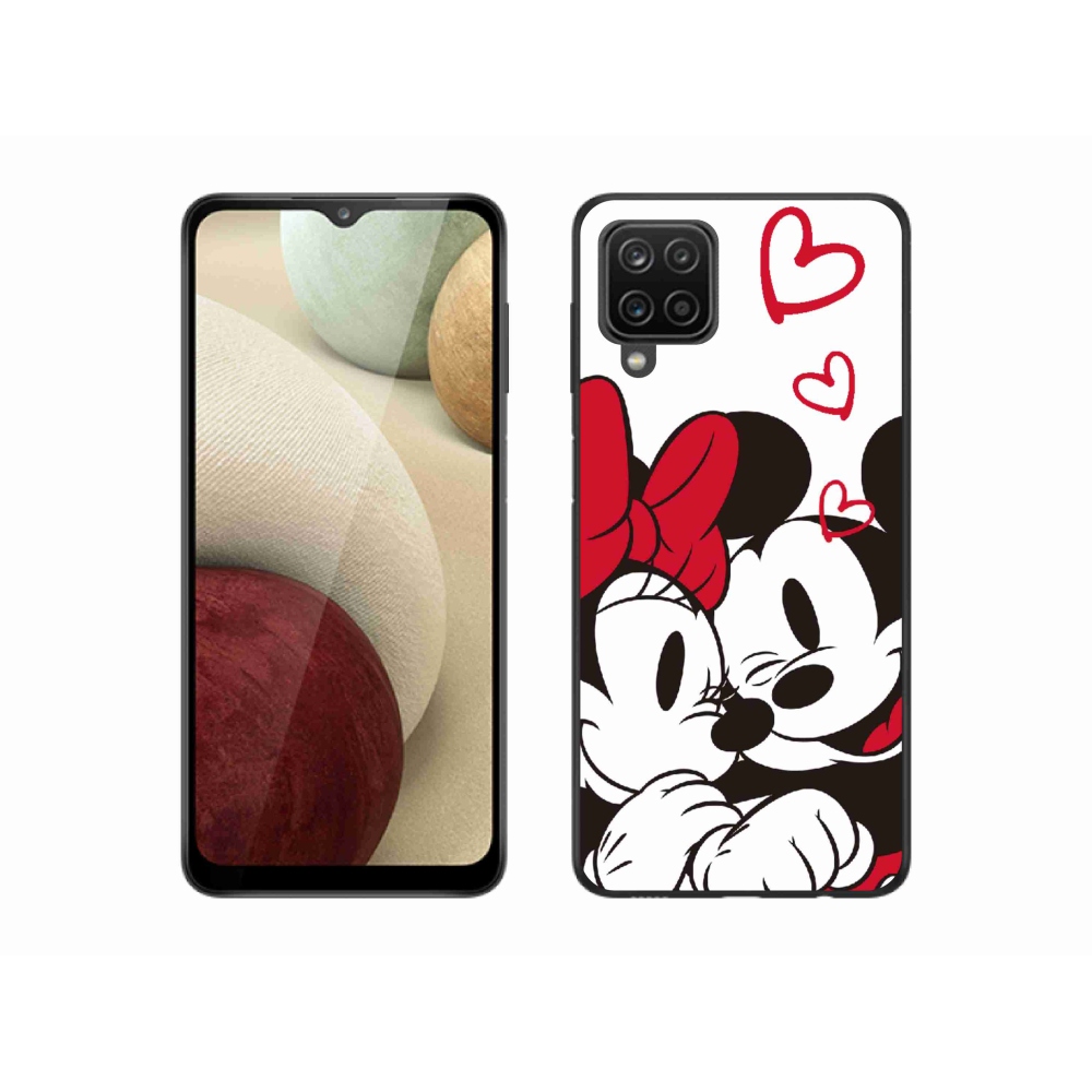 Gelový kryt mmCase na Samsung Galaxy A12 - minnie a mickey