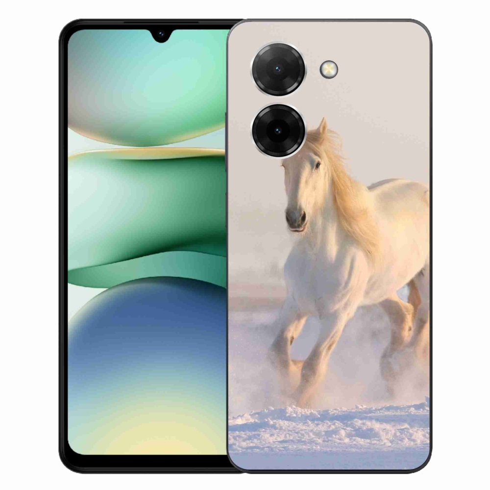 Gelový kryt mmCase na Xiaomi Redmi A5 (173.45x79.35x8.45mm) - kůň ve sněhu