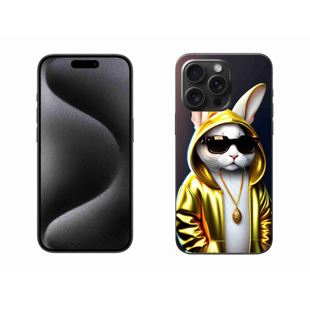 Gelový kryt mmCase na iPhone 15 Pro Max - kočka boss