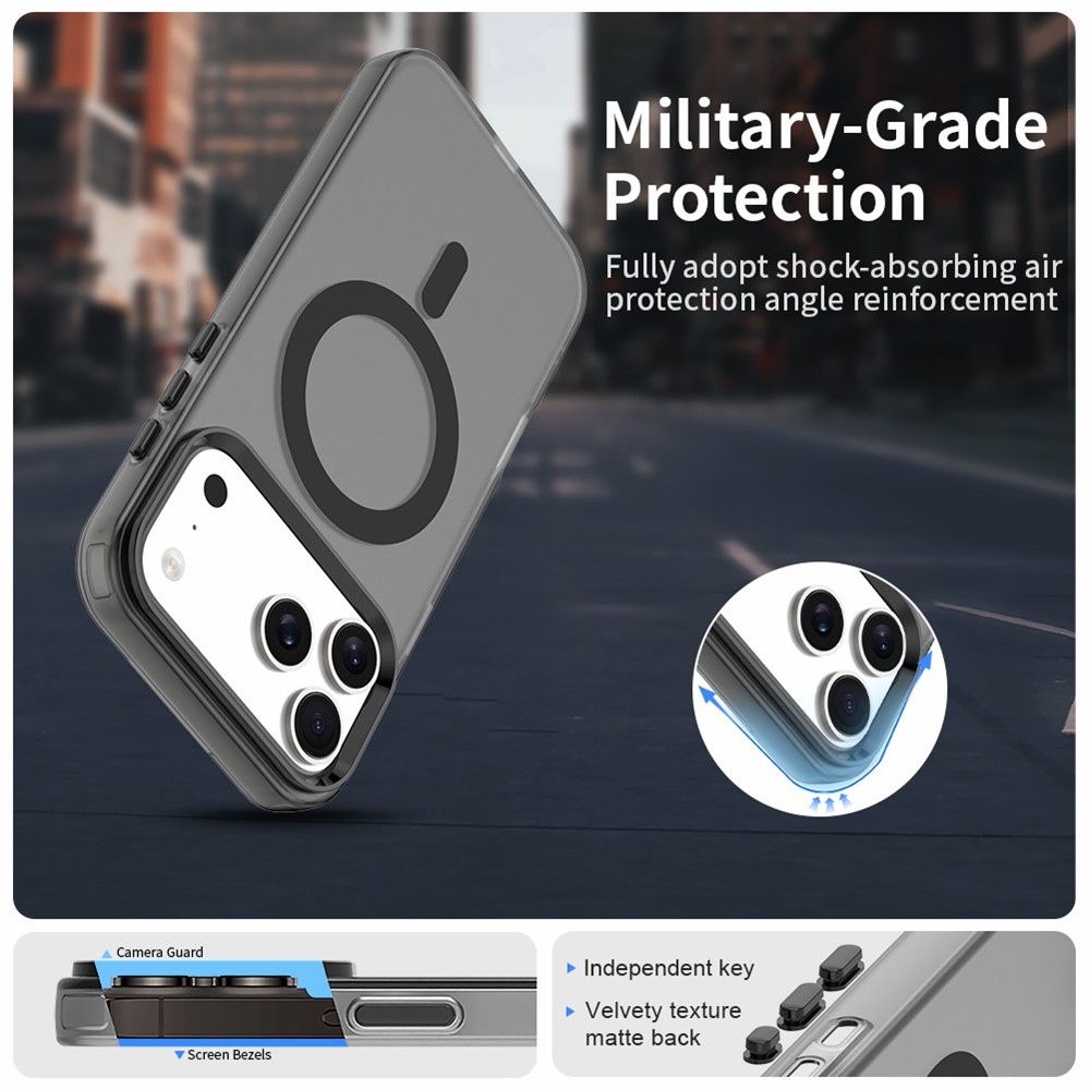 Candy gelový obal s MagSafe na iPhone 17 Pro - černý