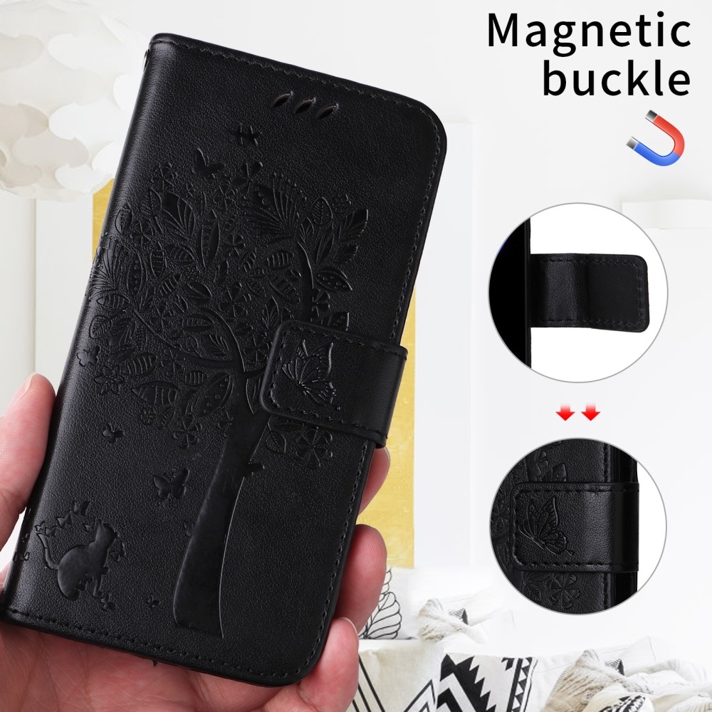 Trees knížkové pouzdro na Xiaomi Redmi A5 (171.7x77.8x8.3mm) - černé
