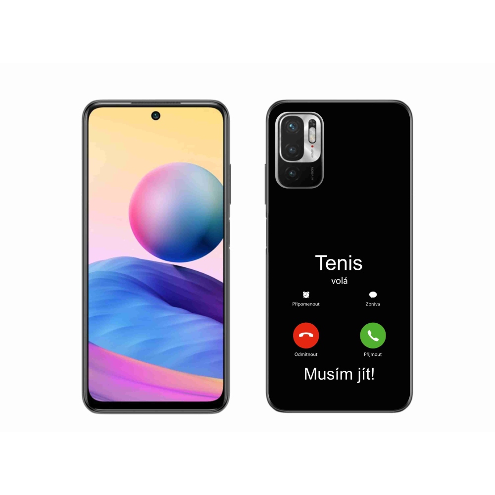 Gelový kryt mmCase na Xiaomi Poco M3 Pro/5G - tenis volá černé pozadí