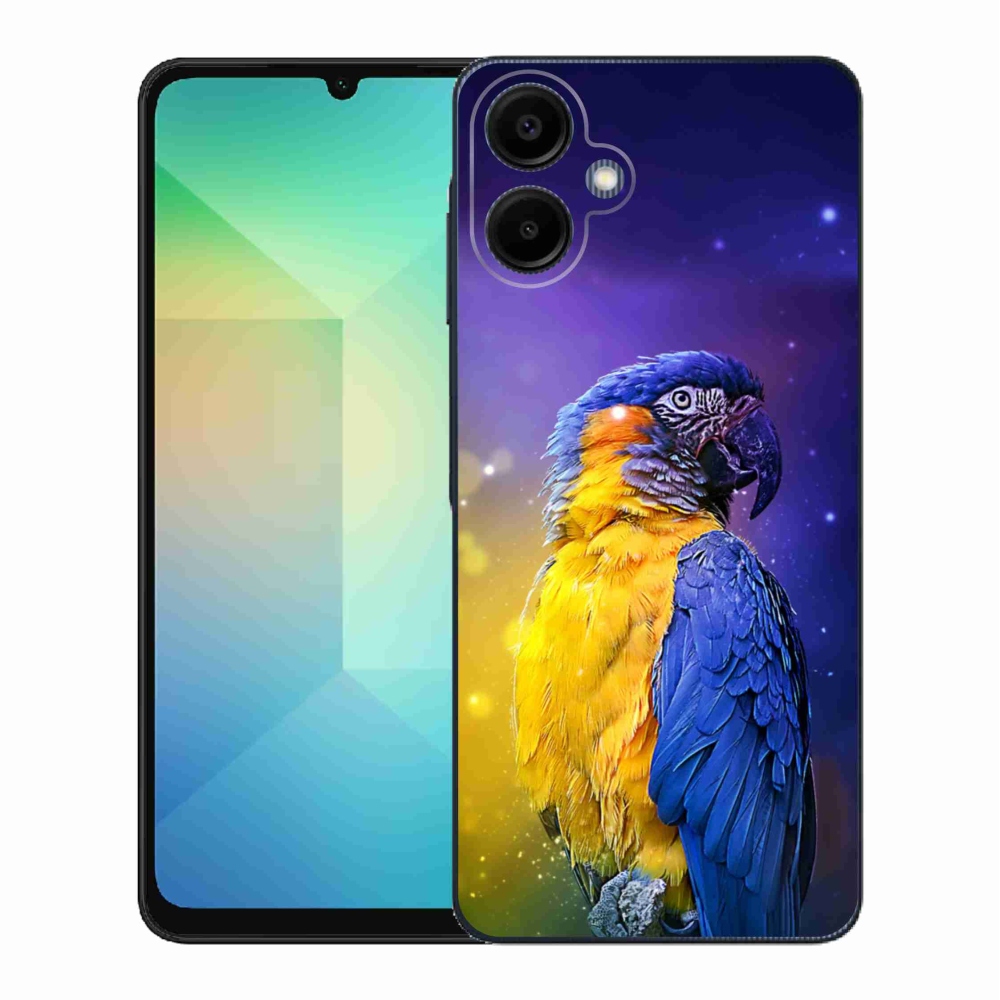 Gelový kryt mmCase na Samsung Galaxy A06 4G - papoušek ara 1
