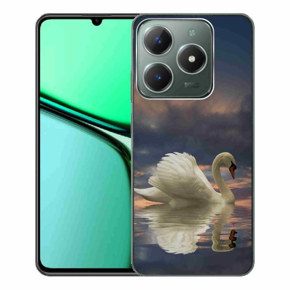 Gelový kryt mmCase na Realme C61 - labuť
