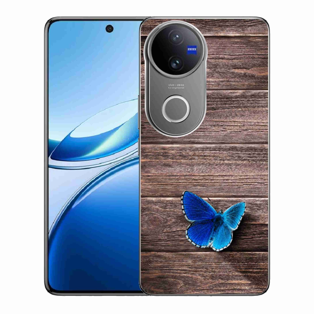 Gelový kryt mmCase na Vivo V50 5G - modrý motýl 1