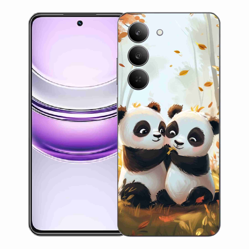 Gelový kryt mmCase na Realme 14x 5G - pandy