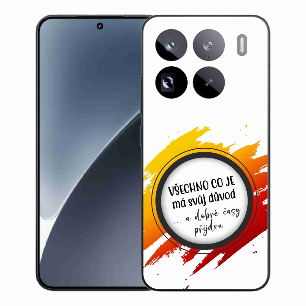 Gelový kryt mmCase na Xiaomi 15 Pro - citát 3 bílé pozadí
