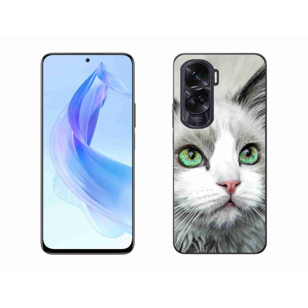 Gelový kryt mmCase na Honor 90 Lite - kočičí pohled