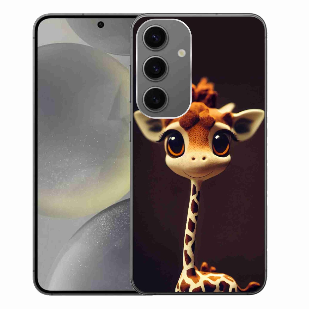 Gelový kryt mmCase na Samsung Galaxy S24+ - malá žirafa