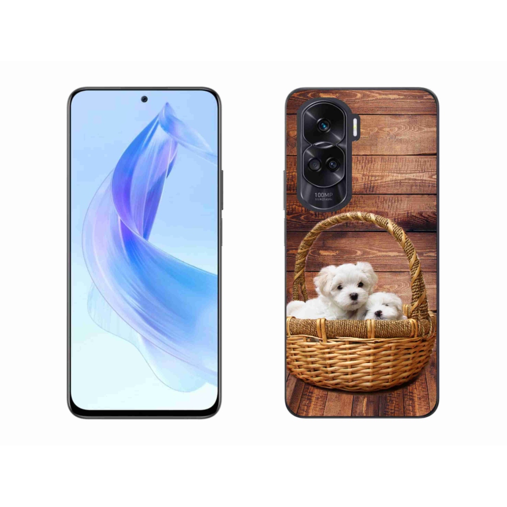 Gelový kryt mmCase na Honor 90 Lite - štěňátka