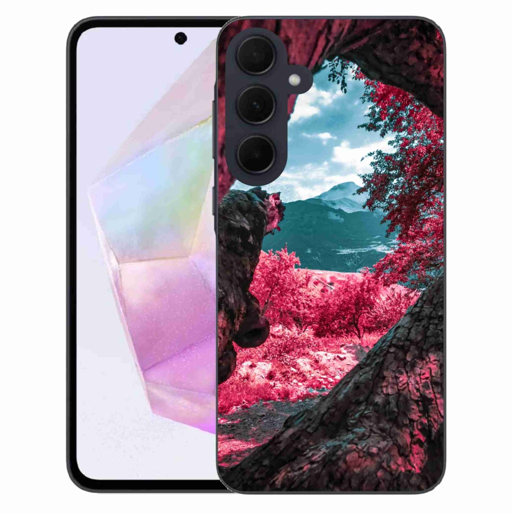 Gelový kryt mmCase na Samsung Galaxy A35 5G - výhled na hory