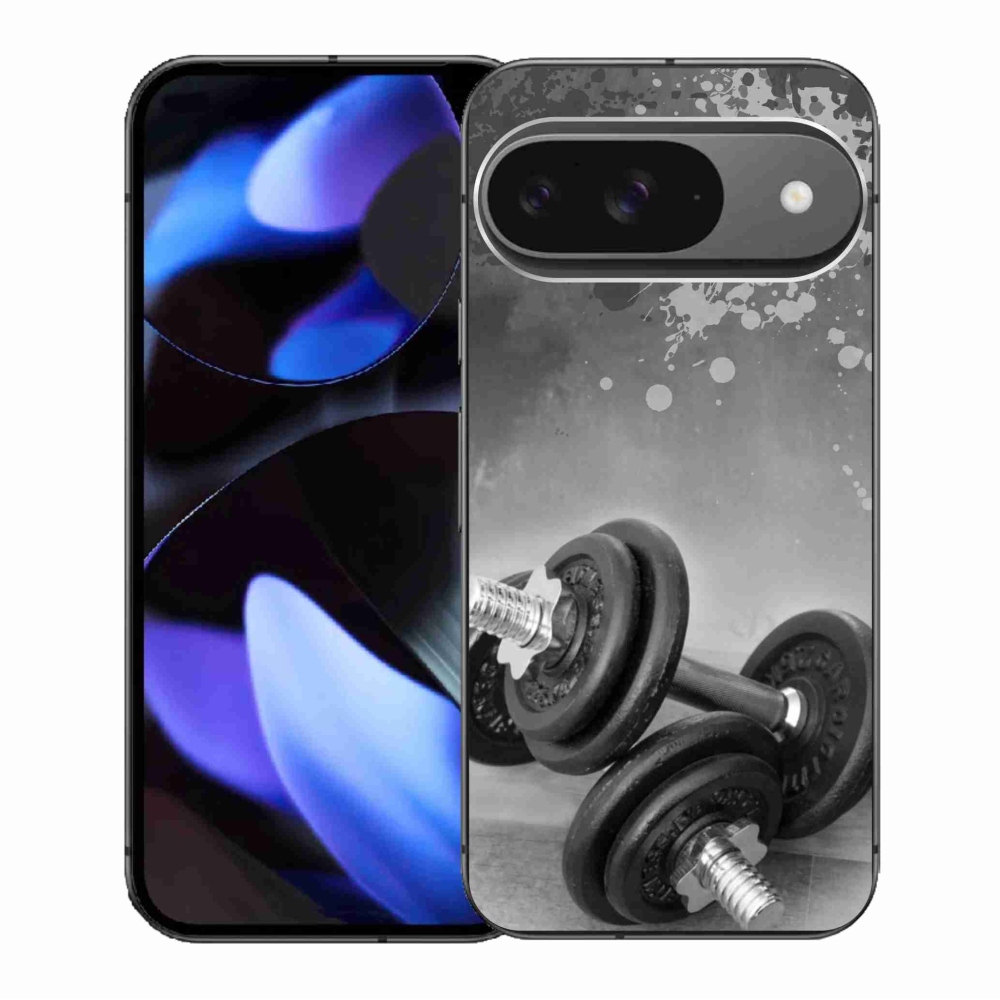 Gelový kryt mmCase na Google Pixel 9/9 Pro - činky 1