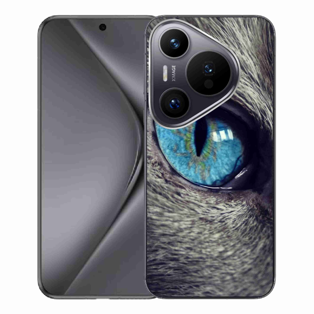 Gelový kryt mmCase na Huawei Pura 70 Pro - modré kočičí oko
