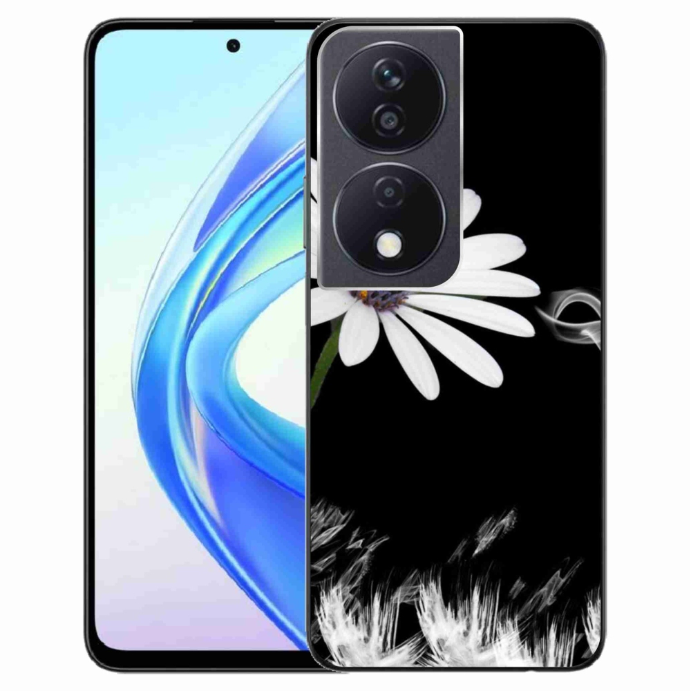 Gelový kryt mmCase na Honor X7b/Honor 90 Smart - bílá květina