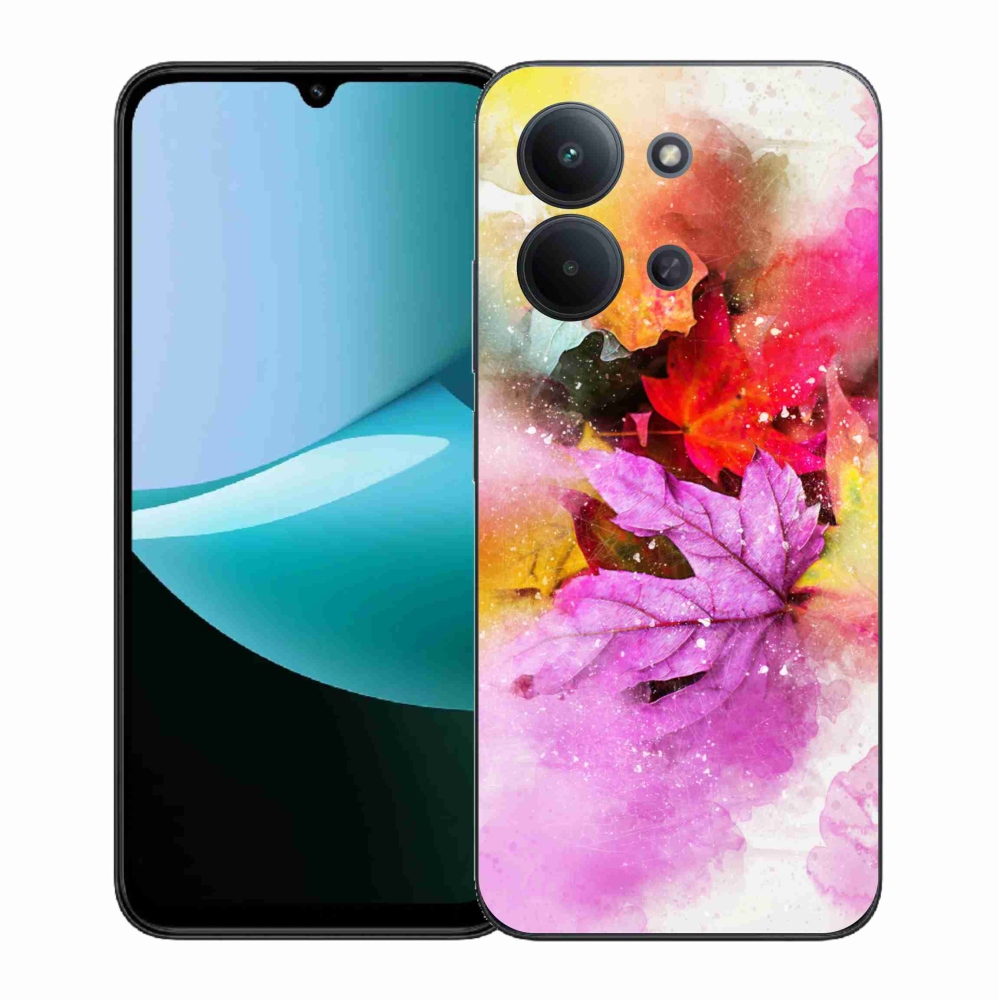Gelový kryt mmCase na Xiaomi Redmi 15C 4G (171mm)/Poco C85 4G (171mm) - barevné listy
