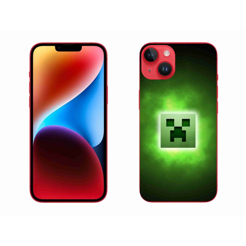 Gelový kryt mmCase na iPhone 14 Plus - minecraft