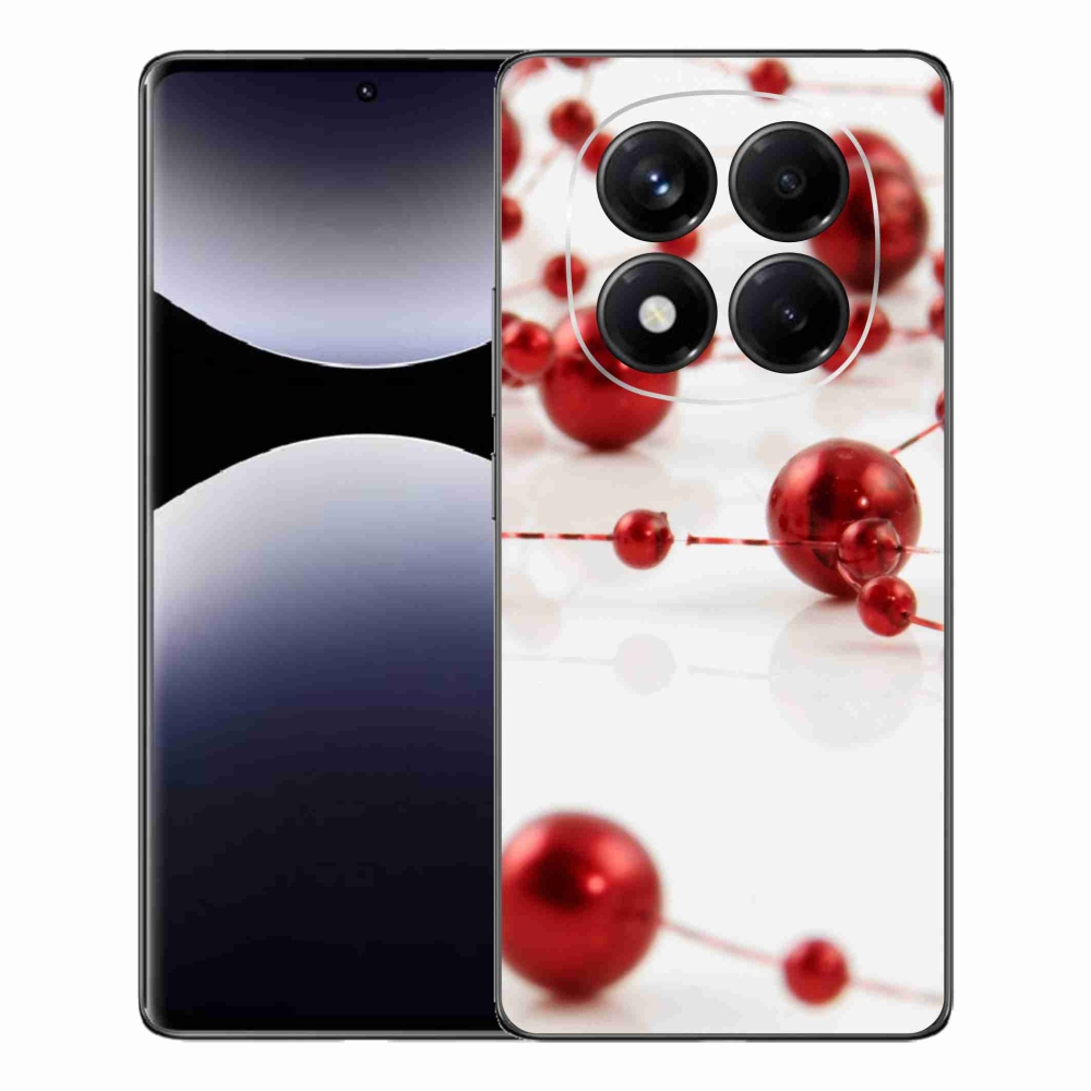 Gelový kryt mmCase na Xiaomi Redmi Note 14 Pro - vánoční řetěz