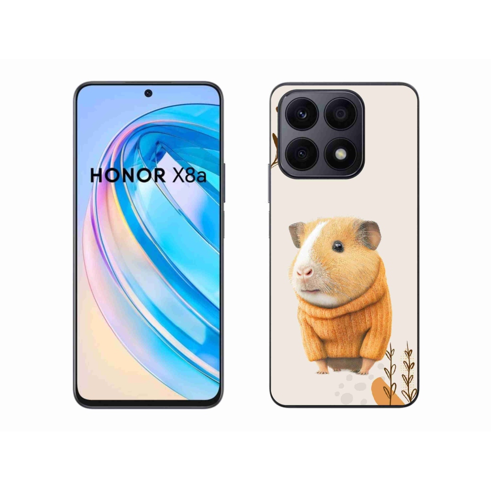 Gelový kryt mmCase na Honor X8a - morče ve svetru