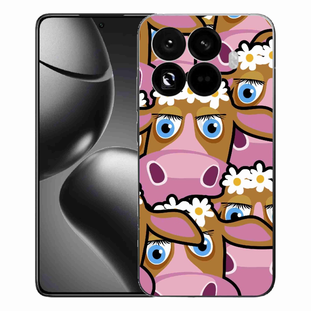 Gelový kryt mmCase na Xiaomi 15T Pro - kreslené kravičky