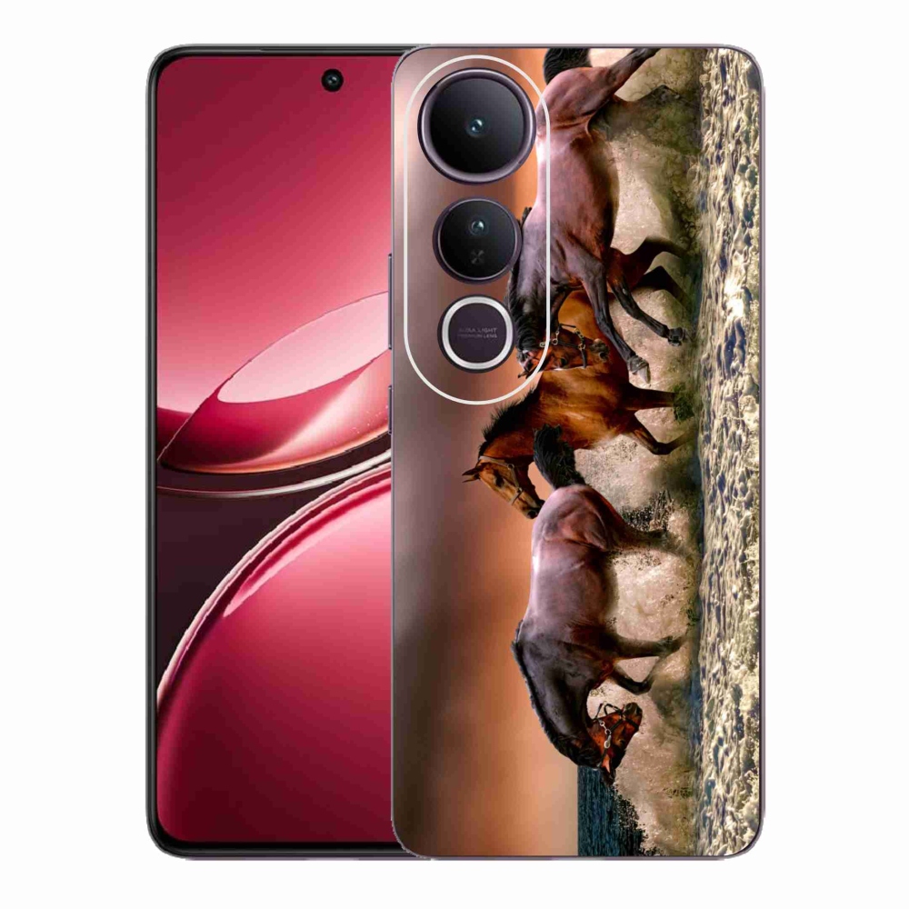 Gelový kryt mmCase na Vivo V50 Lite 4G/5G - koně 1