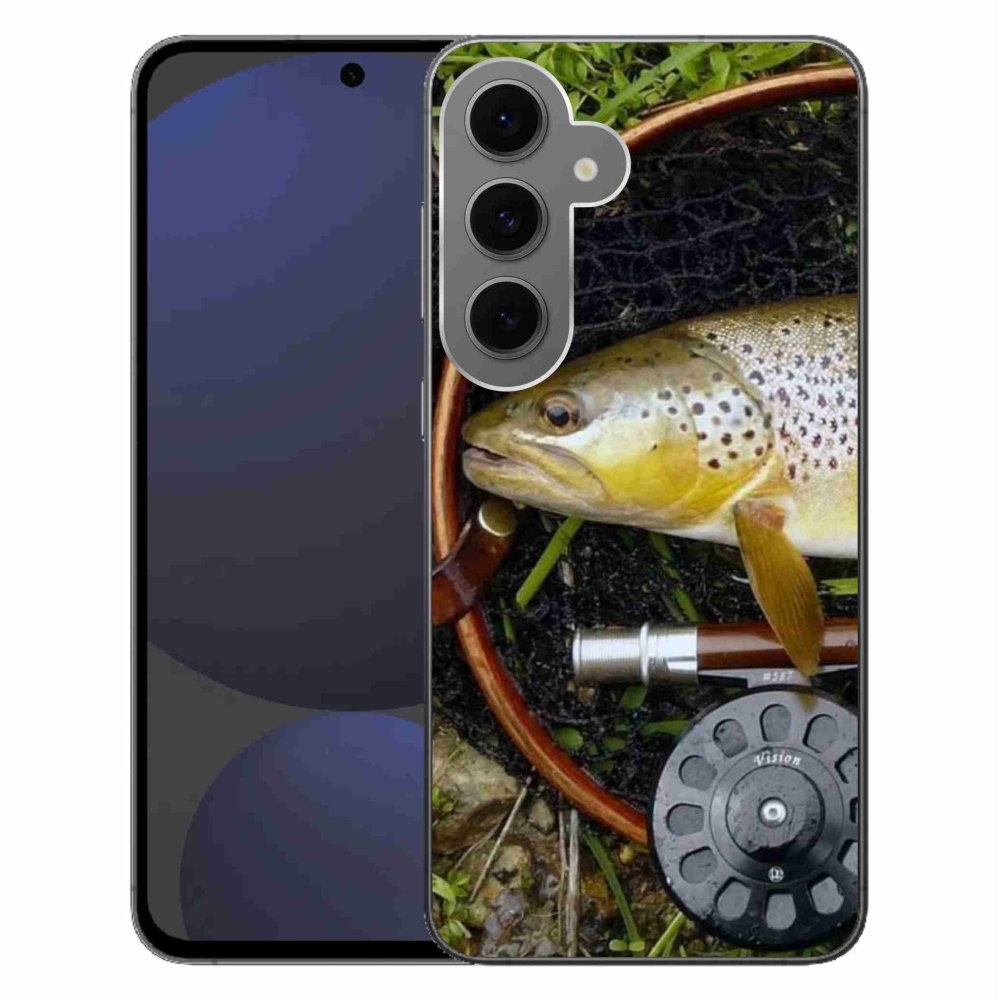 Gelový obal mmCase na Samsung Galaxy S24 FE - pstruh 2