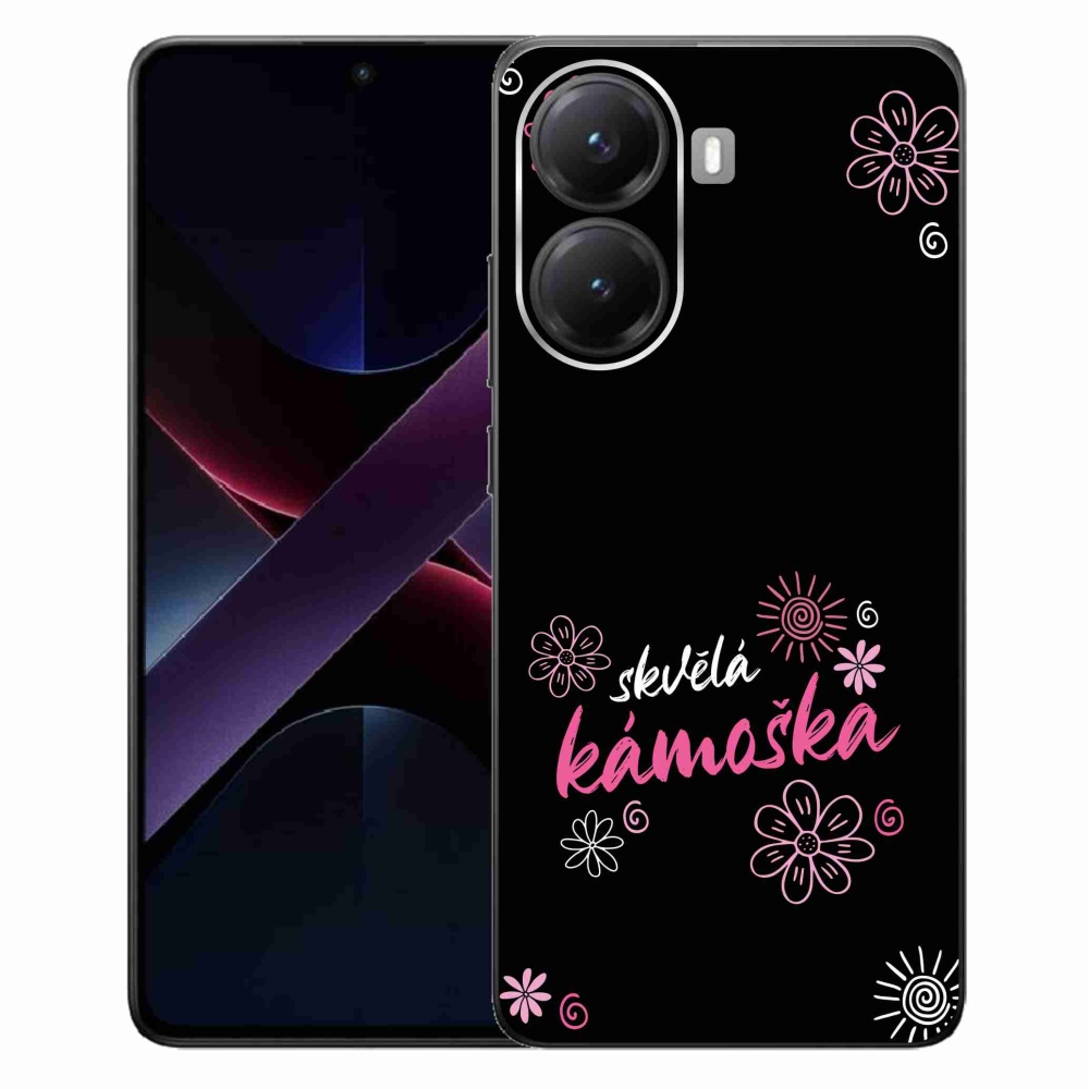 Gelový kryt mmCase na Xiaomi Poco X7 Pro 5G - skvělá kámoška černé pozadí