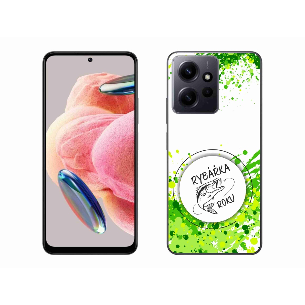 Gelový kryt mmCase na Xiaomi Redmi Note 12 4G - rybářka roku bílé pozadí