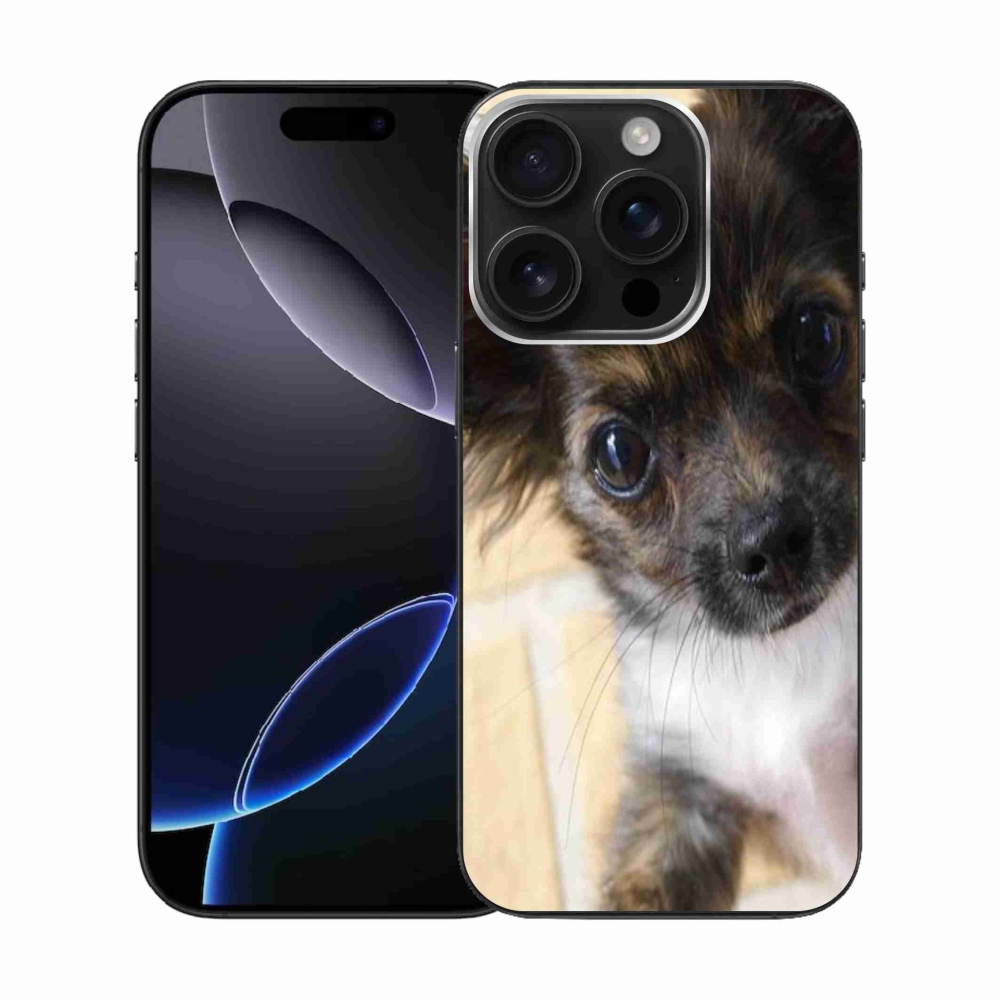 Gelový obal mmCase na iPhone 16 Pro - čivava 2