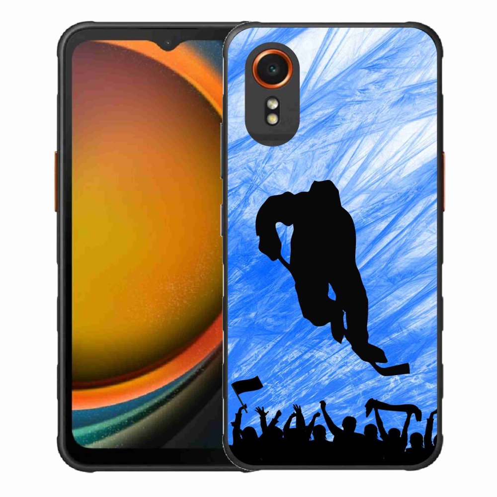 Gelový kryt mmCase na Samsung Galaxy Xcover 7 - hokejový hráč