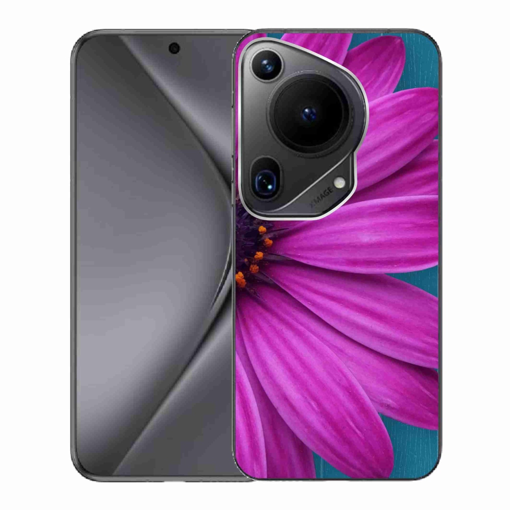 Gelový obal mmCase na Huawei Pura 70 Ultra - fialová kopretina