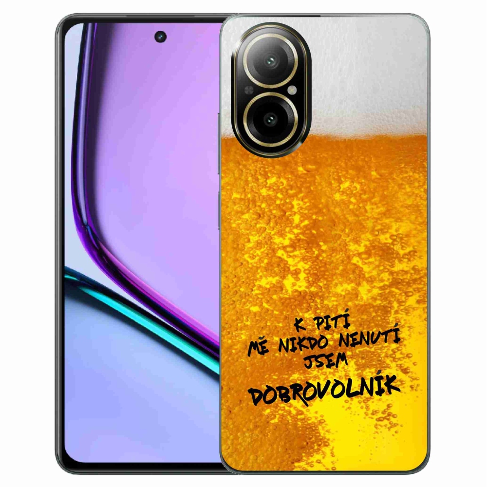 Gelový kryt mmCase na Realme C67 - pivní motiv 4