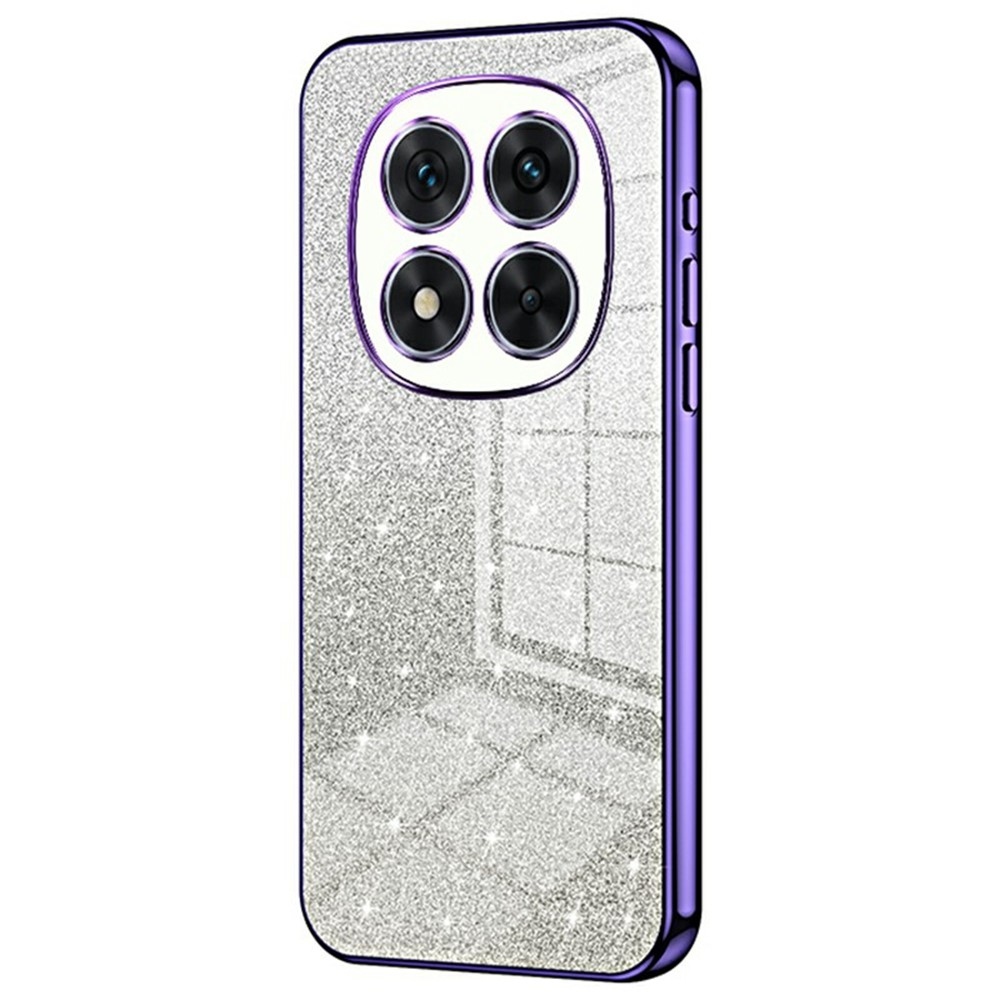 Cut gelový třpytivý obal na Xiaomi Redmi Note 14 Pro 5G/Poco X7 5G - fialový