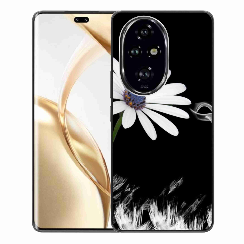 Gelový kryt mmCase na Honor 200 Pro 5G - bílá květina