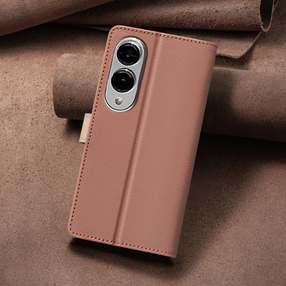 BNF DUO knížkové pouzdro na Samsung Galaxy S25 Edge - hnědé