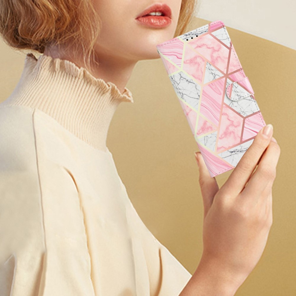 Unique knížkové pouzdro na Samsung Galaxy A06 4G - růžový mramor