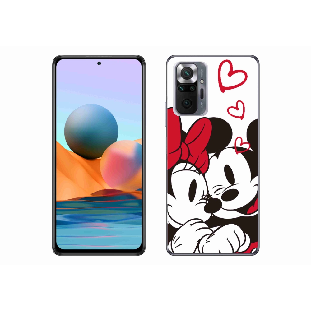 Gelový kryt mmCase na Xiaomi Redmi Note 10 Pro - minnie a mickey