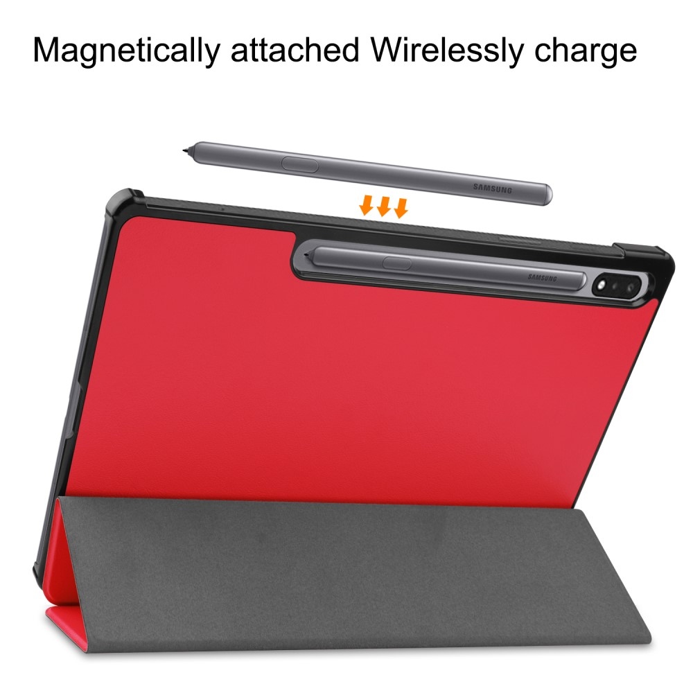 Case chytré zavírací pouzdro na Samsung Galaxy Tab S9+/Tab S10+ - červené
