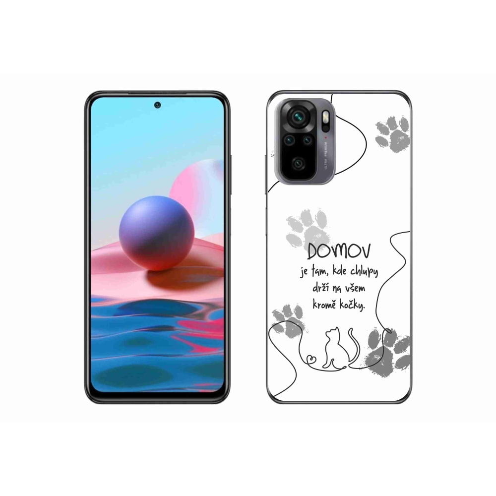 Gelový kryt mmCase na Xiaomi Poco M5s - kočičí motiv bílé pozadí