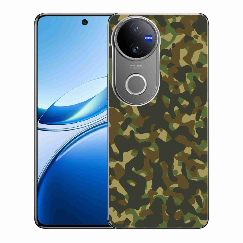 Gelový kryt mmCase na Vivo V50 5G - maskáčový vzor 1
