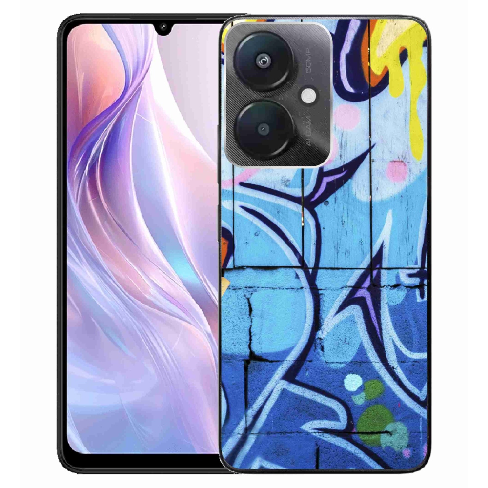 Gelový kryt mmCase na Xiaomi Redmi 13C 5G - graffiti