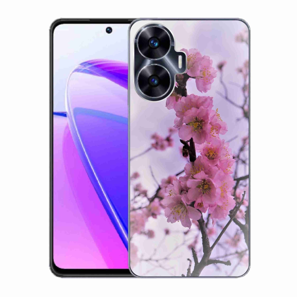 Gelový kryt mmCase na Realme C55 - květiny 7