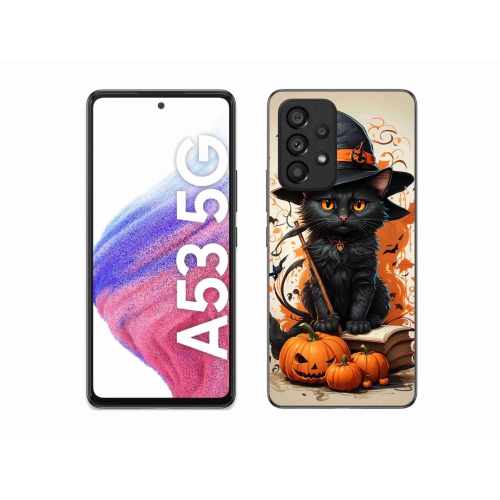 Gelový kryt mmCase na Samsung Galaxy A53 5G - kocour čaroděj