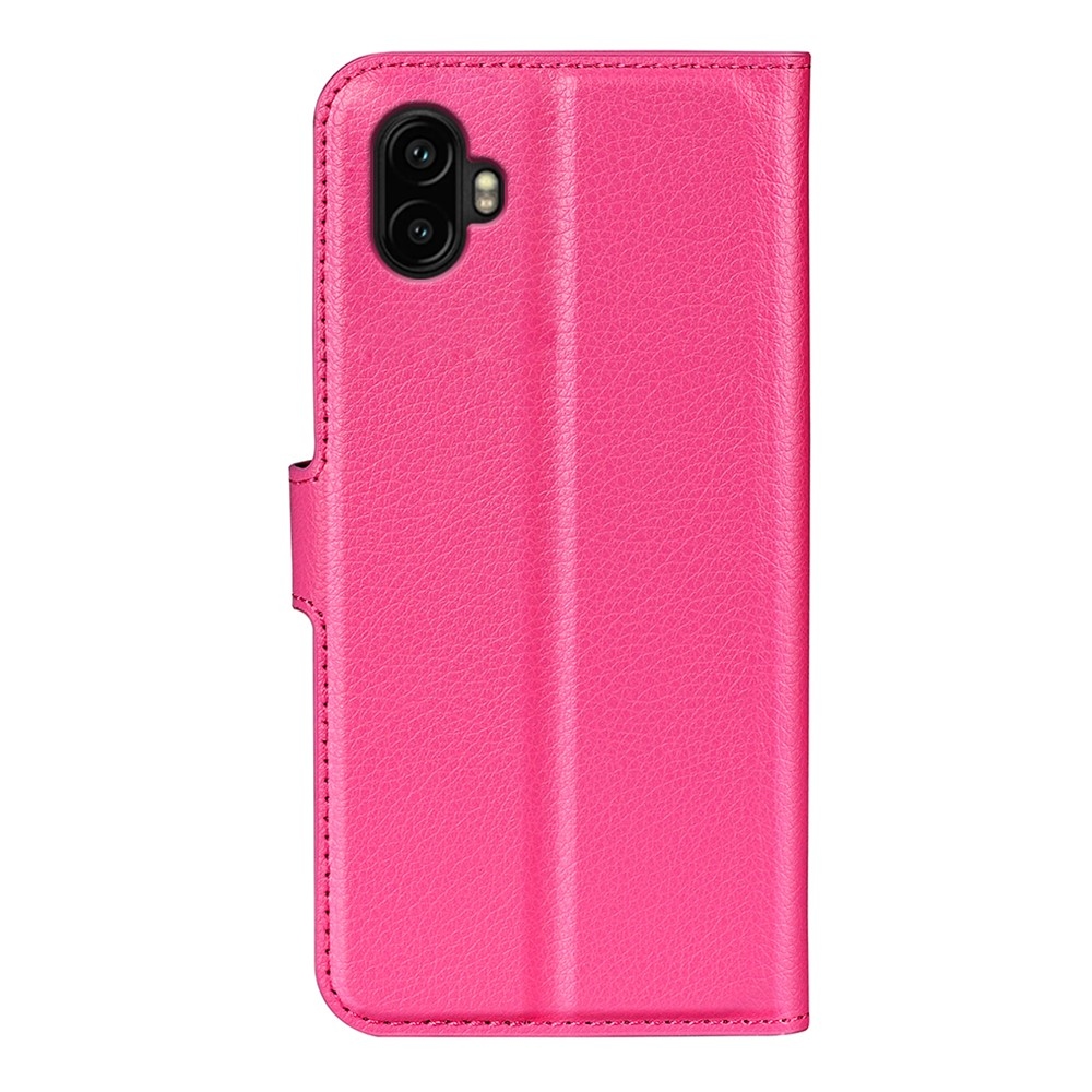 Litchi knížkové pouzdro na Samsung Galaxy Xcover 7 Pro - rose