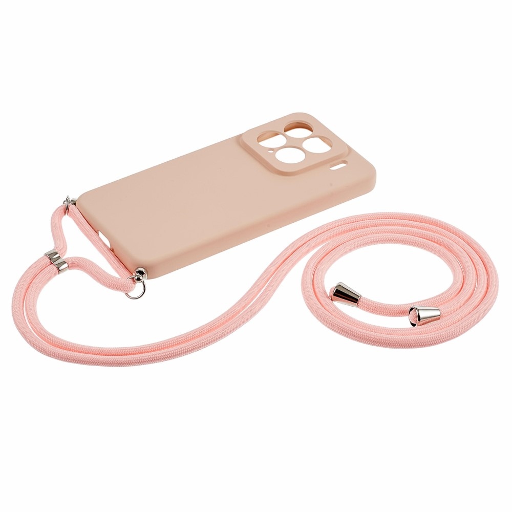 Lining gelový obal se šňůrkou na Xiaomi 15 - růžový