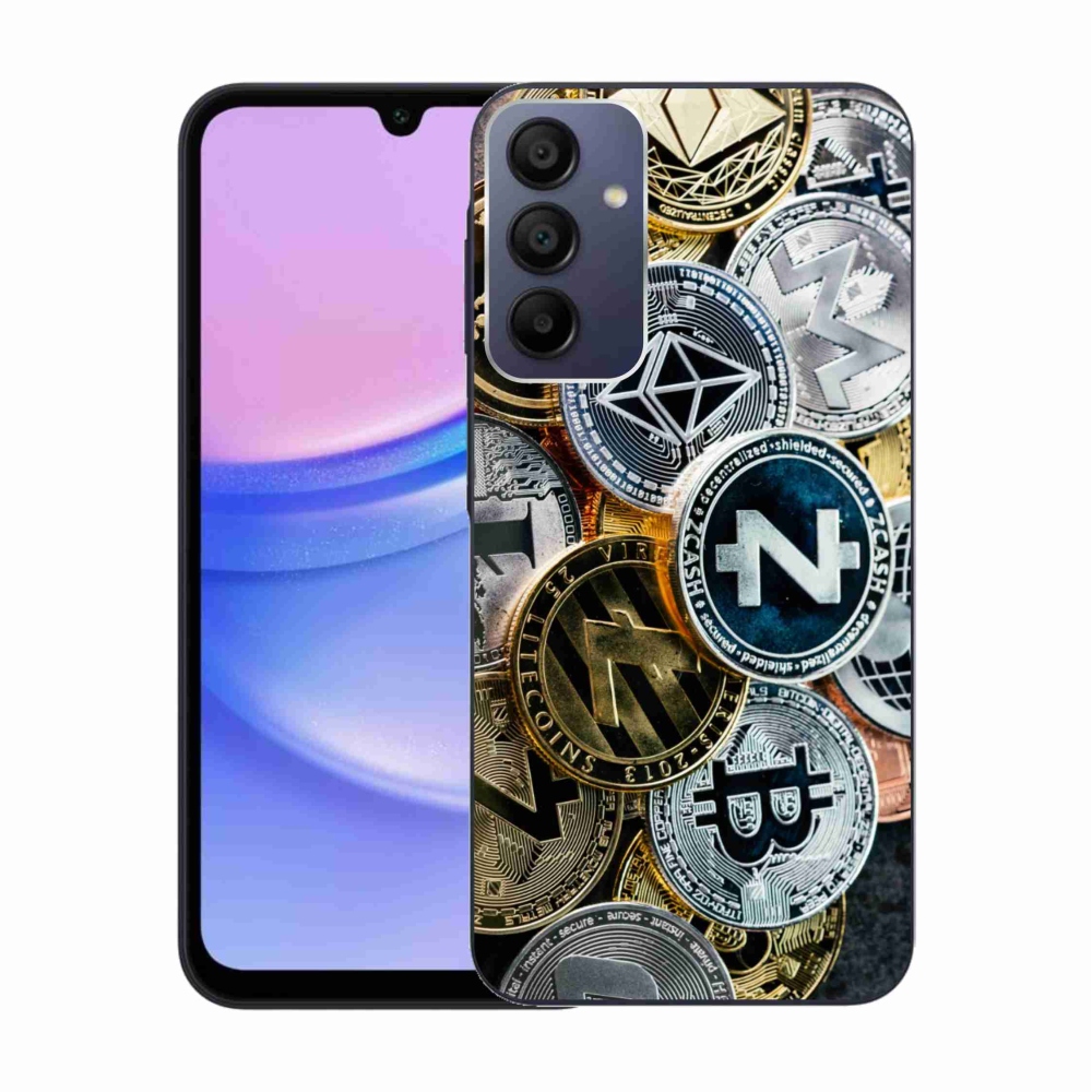 Gelový kryt mmCase na Samsung Galaxy A15 4G/5G - kryptoměny