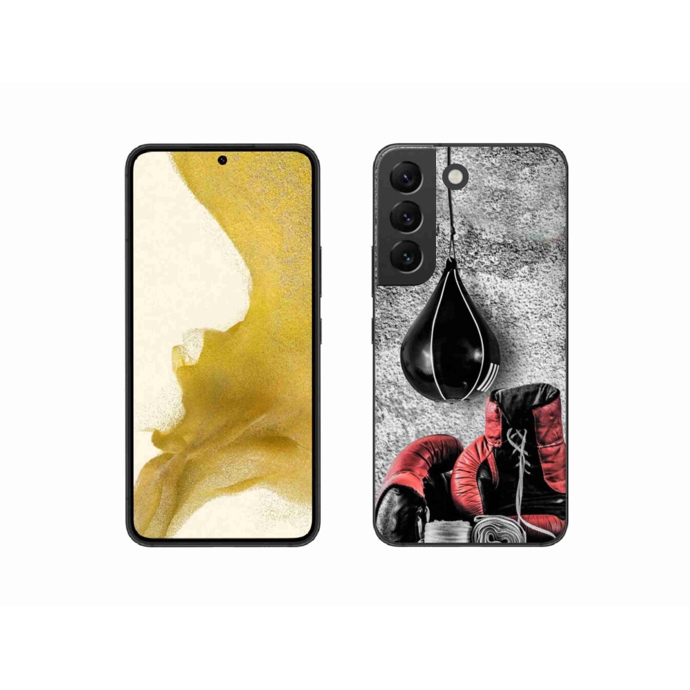 Gelový kryt mmCase na Samsung Galaxy S22 5G - boxovací pytel a rukavice