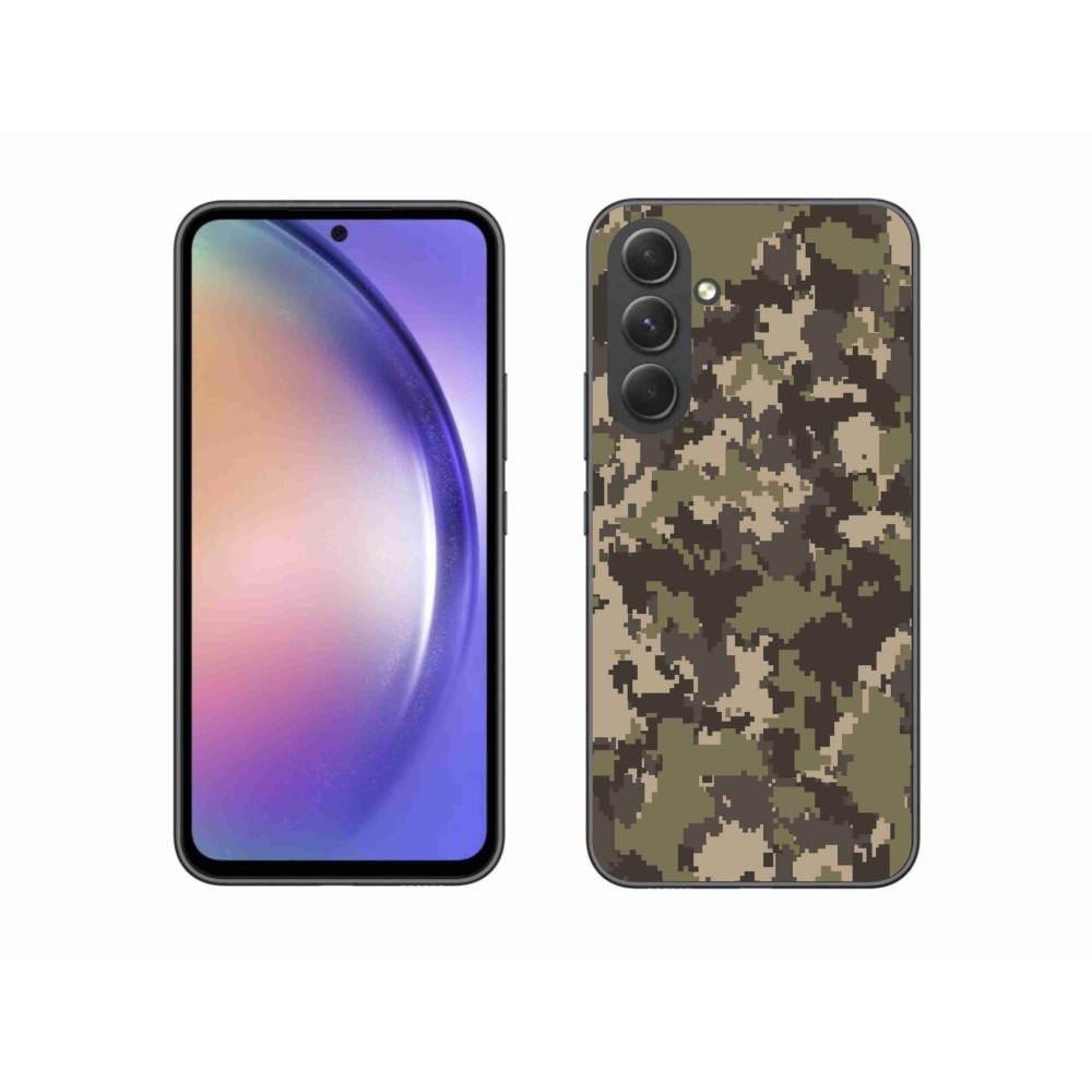 Gelový kryt mmCase na Samsung Galaxy A54 5G - maskáčový vzor 12