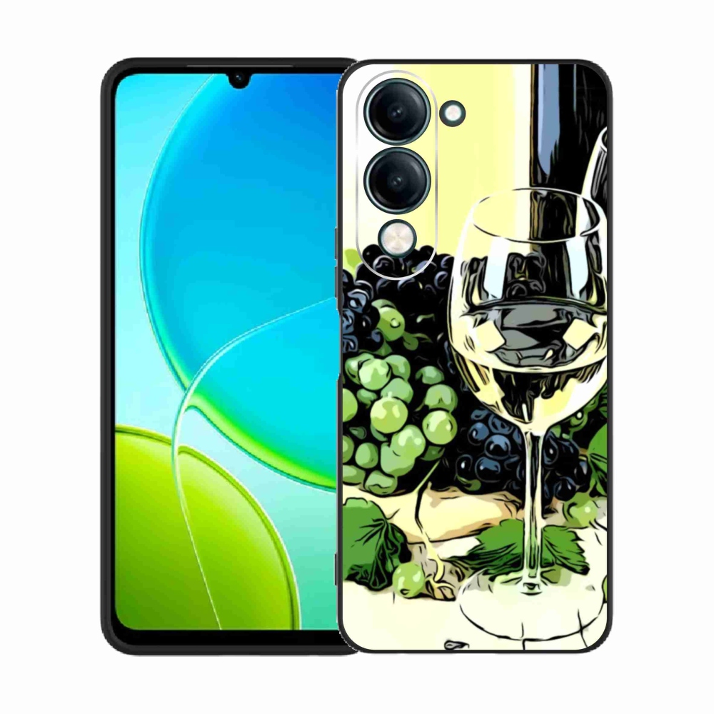 Gelový kryt mmCase na Vivo Y29s 5G - sklenka vína