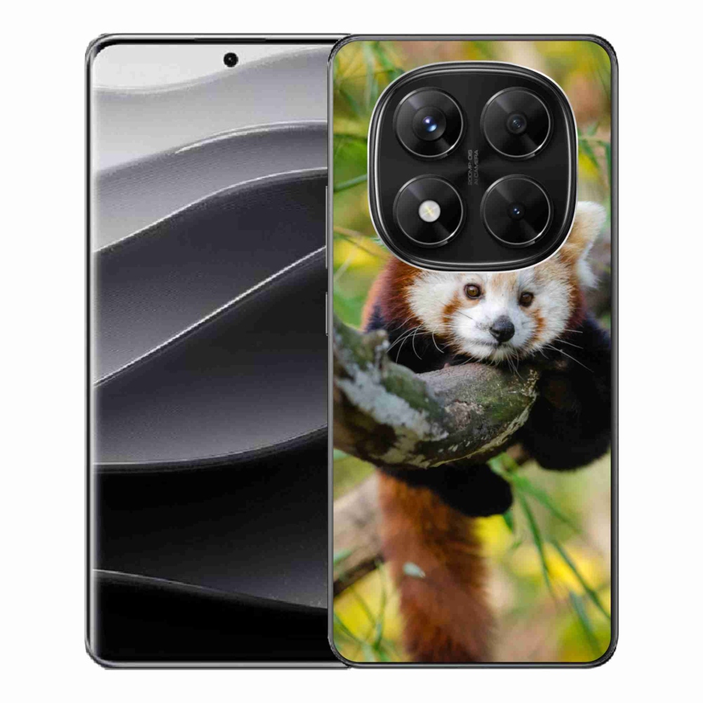 Gelový kryt mmCase na Xiaomi Redmi Note 14 Pro 5G/Poco X7 5G - panda červená