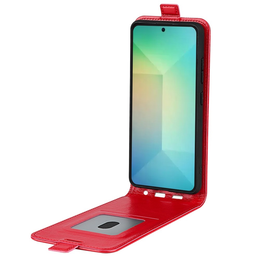 Vertical knížkové pouzdro na Samsung Galaxy S25 - červené